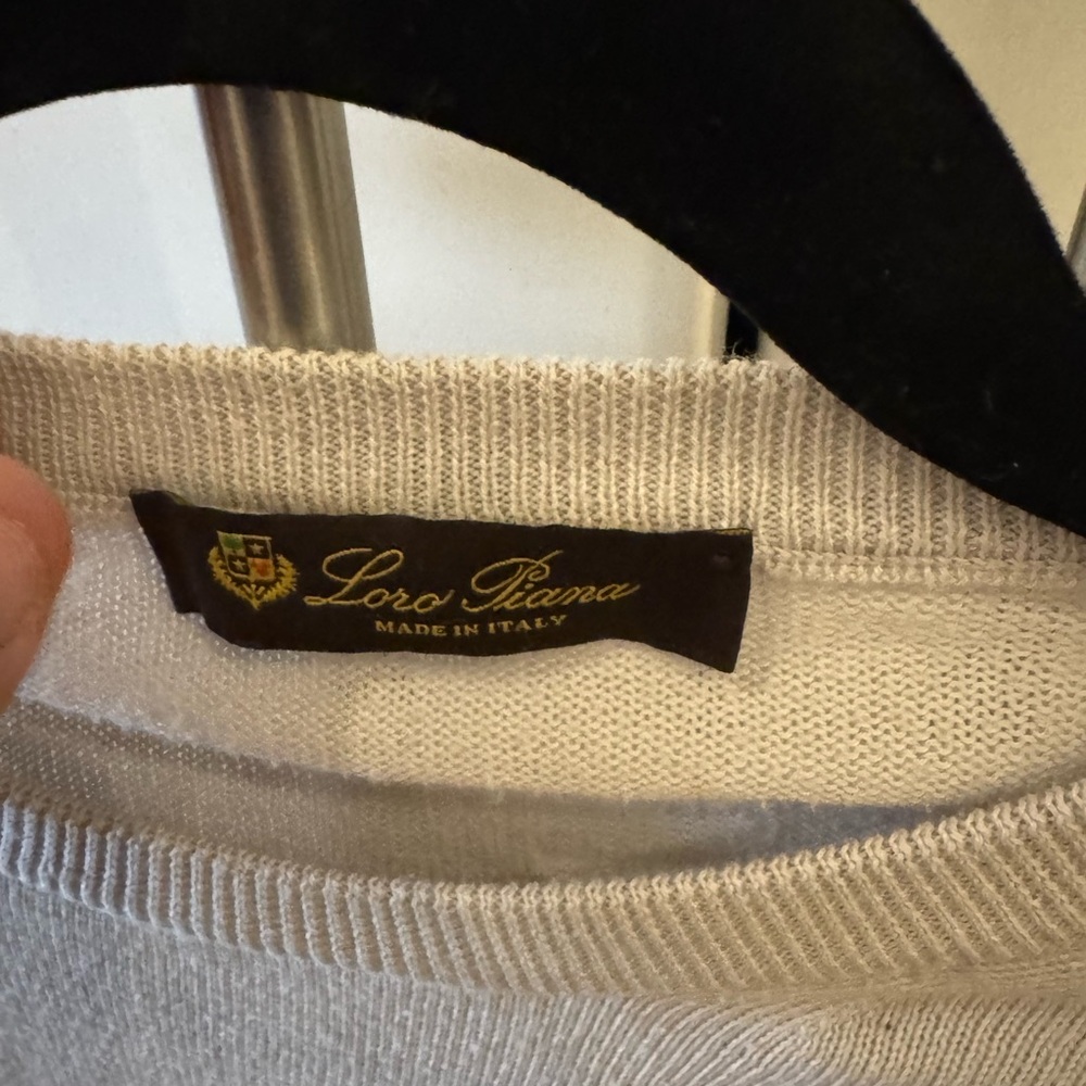 Loro Piana Gray Crewneck Sweater - Picture 2 of 7